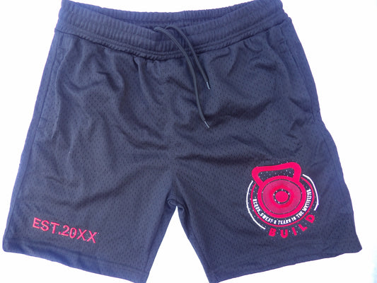 Black Mesh Shorts
