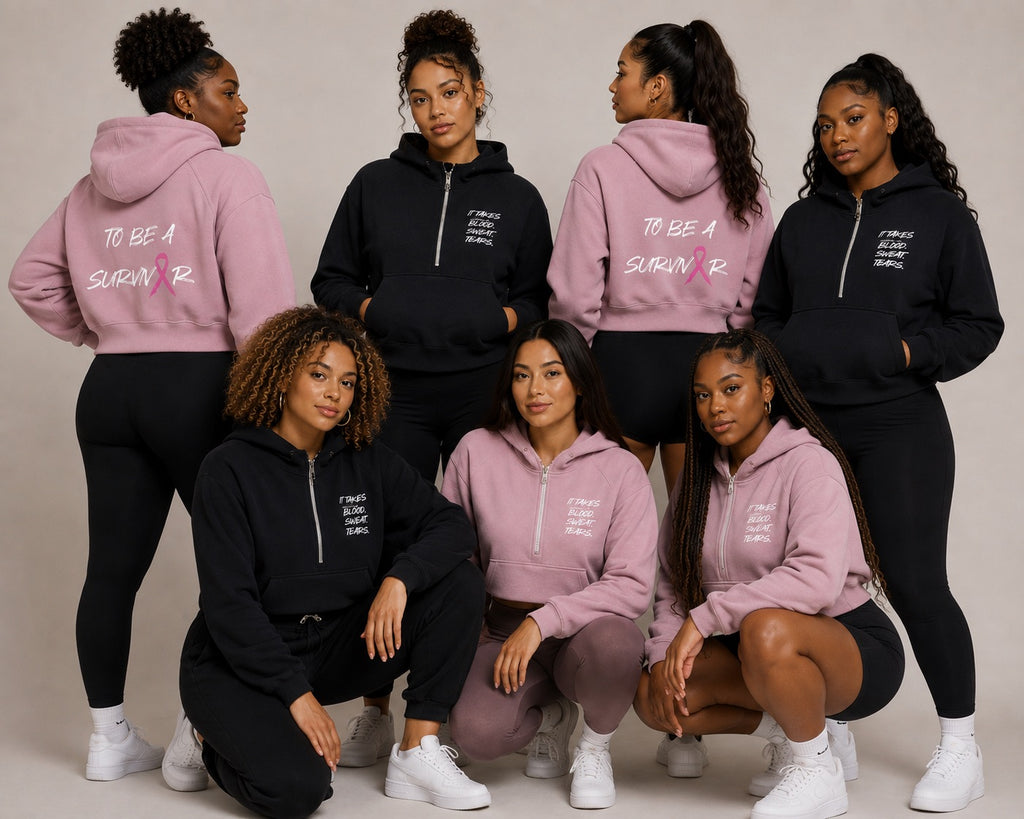 Cropped Half-Zip Hoodie