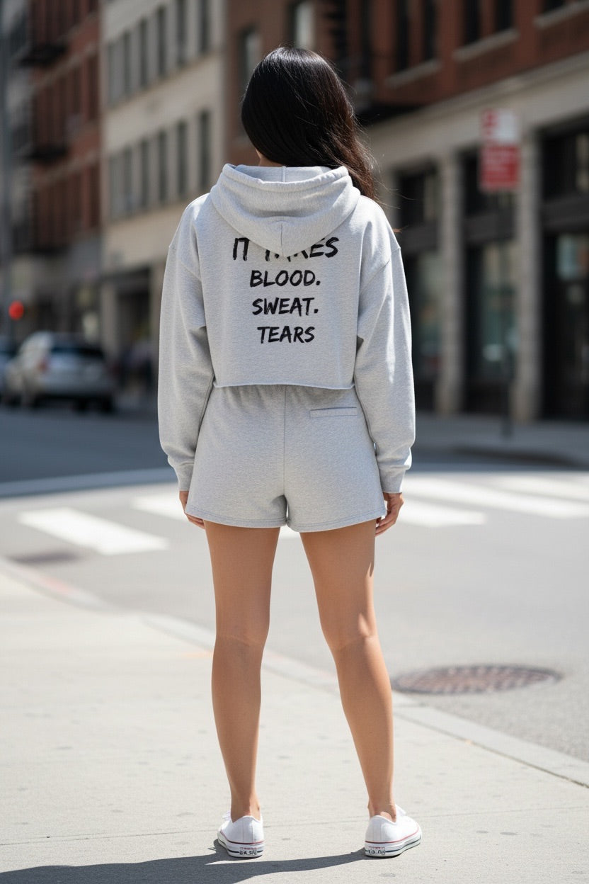 Essential Cropped Hoodie