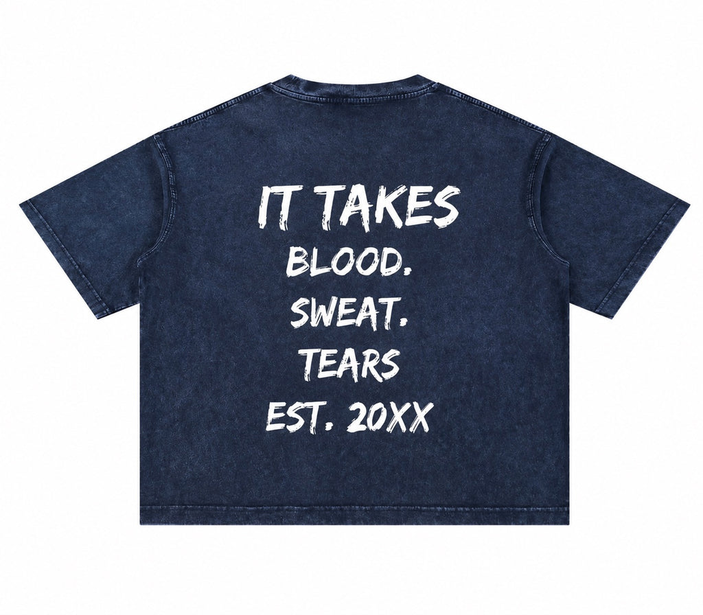 Mineral Wash Boxy Cotton T-Shirt