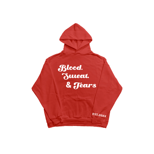 RED "BST" HOODIE