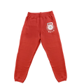 RED "BUILD" SWEATPANTS