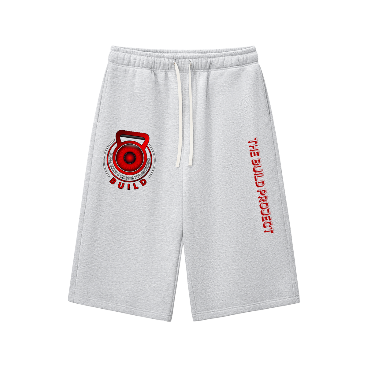 Relaxed Drawstring Three-quarter Sweatpants